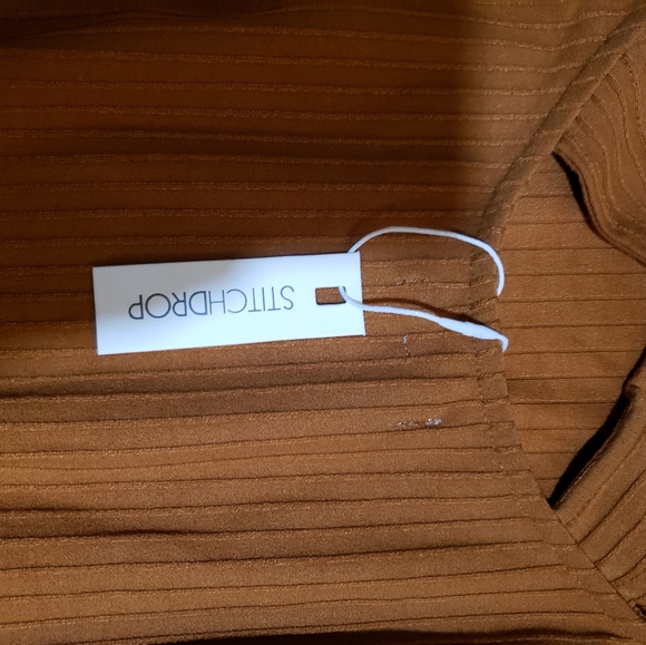 Nwt Stitchdrop mustard dress 1x - Picture 8 of 15